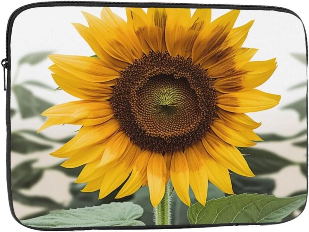 Bloom Sunflower Laptop Case Laptop Sleeve Bag Portable Laptop Bag Shockproof Protective Computer Bag 17 inch