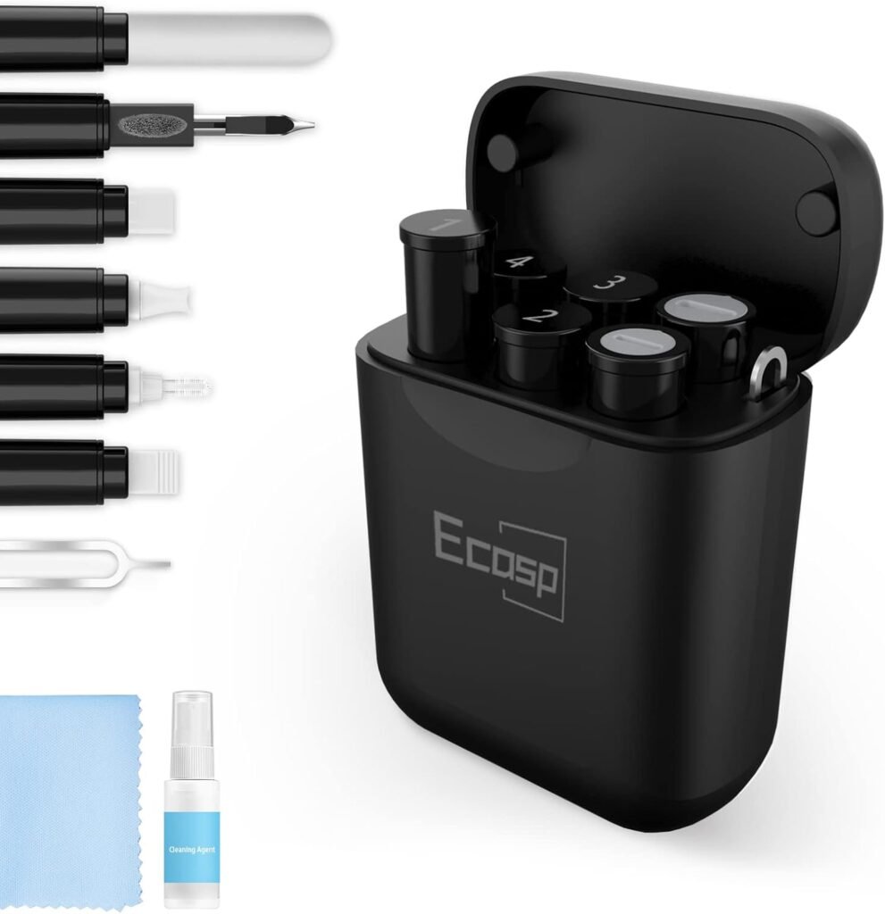 Cleaner Kit for AirPod, Multi-Tool iPhone Cleaning Kit, Cell Phone Cleaning Repair  Recovery iPhone and iPad (Type C) Charging Port, Lightning Cables, and Connectors, Easy to Store and Carry Design