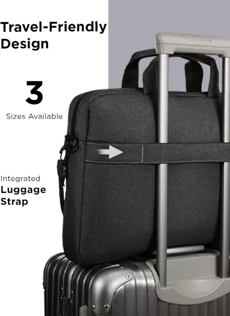 Lenovo Laptop Bag T210, Messenger Shoulder Bag for Laptop or Tablet, Sleek, Durable  Water-Repellent Fabric