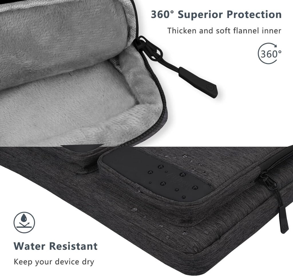 Alfheim 15.6-16 inch Laptop Case Sleeve, Waterproof Shock-Resistant Lightweight Shoulder Bag, 360° Protective Notebook Briefcase Compatible with 16 16.2 inch Macbook Pro A2141 A2485