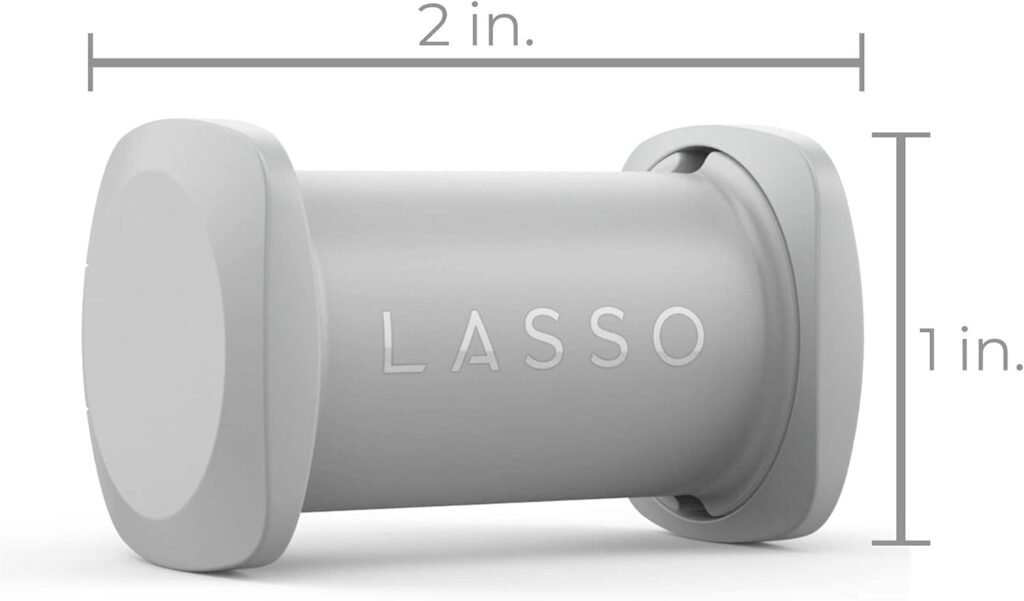 LASSO Tangle-Free Jewelry  Tech Accessory Organizer  Travel Storage Case (Cool Gray)