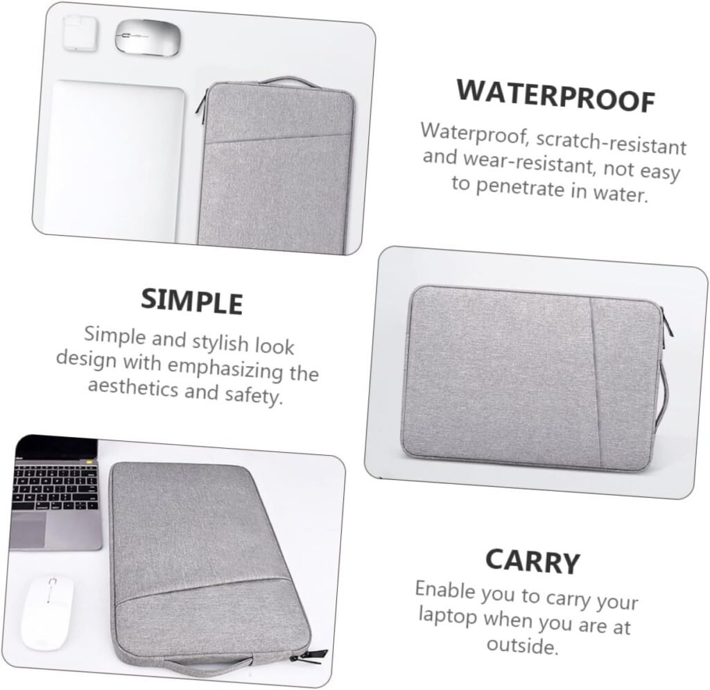Slim Notebook Sleeve Leather Purses Crossbody Laptop Shoulder Bag Laptop Carrying Case