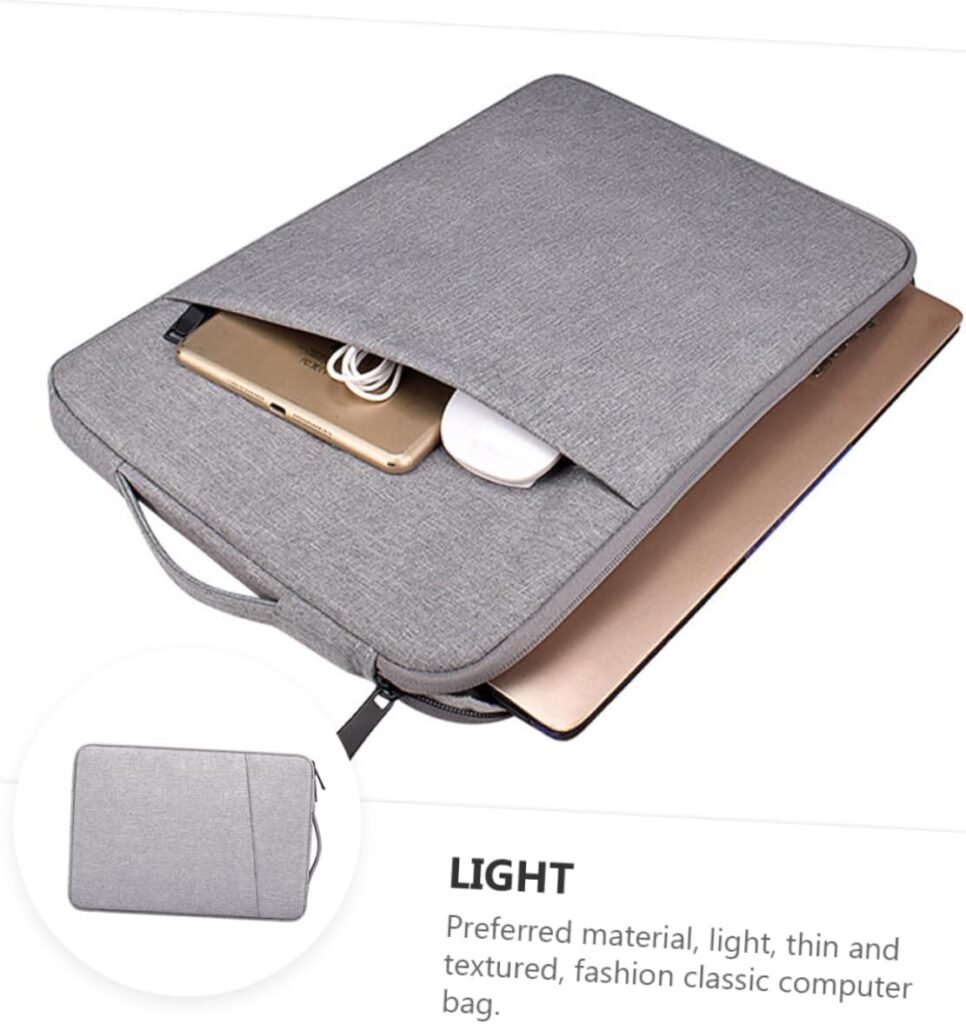 Slim Notebook Sleeve Leather Purses Crossbody Laptop Shoulder Bag Laptop Carrying Case
