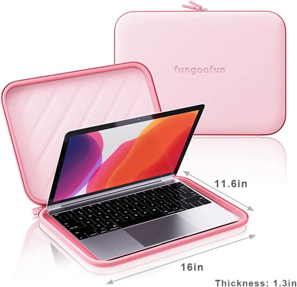 15 inch Laptop Sleeve Bag for MacBook Air/Pro 15.6inch Notebook Sleeve 16inch 360°Protective Laptop Case Waterproof Shockproof Laptop Cover for HP Dell Asus Lenovo Briefcase Orange