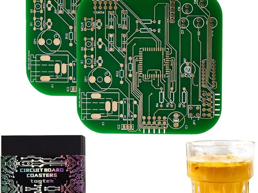 Green Circuit Board Coasters Review