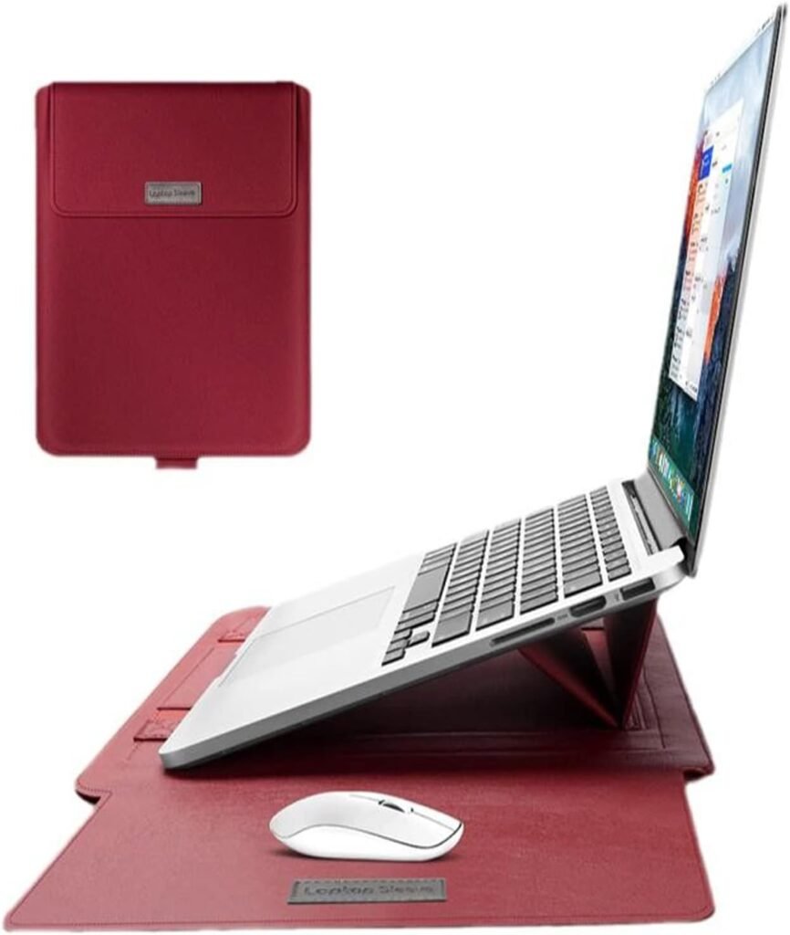15-15.6 Inch Laptop Protective Cover Protective Bag, Suitable for MacBook Pro 15 Inch 15.6-Inch Dell Lenovo HP Acer Samsung Sony Chromebook Protective Cover (15-15.6 inch, Red)
