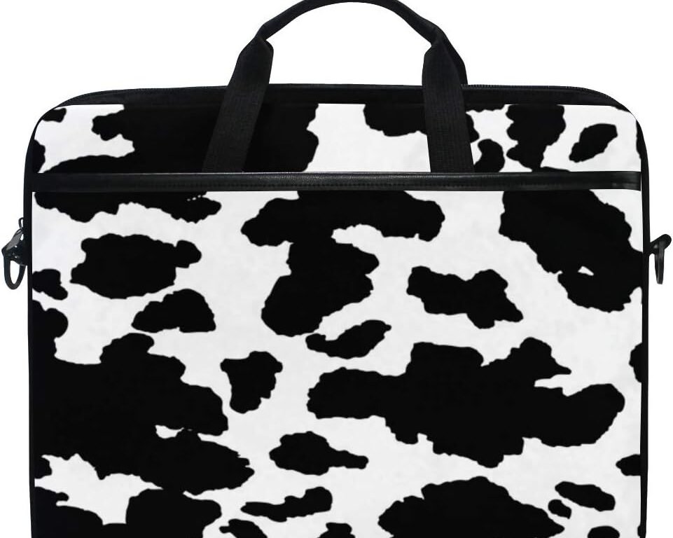 Laptop Bag Case Cow Print Geometrical Animal Skin Review