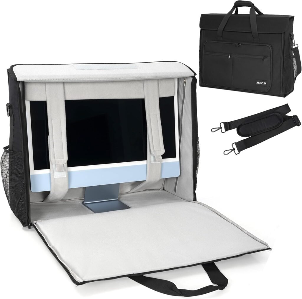 Travel Carrying Case Tote Bag Compatible with Apple iMac 24 Desktop Computer for iMac 21.5 inch and 24 inch Storage Bag