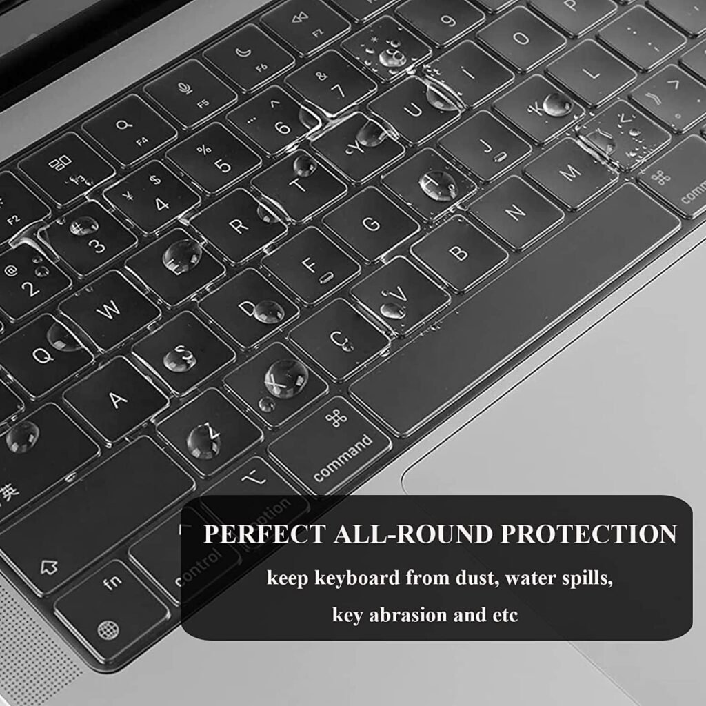 EooCoo Case Compatible with MacBook Air 15 inch 2024 2023 M3 M2 Chip A3114 A2941, Air 15.3 Plastic Hard Case  Keyboard Skin  Camera Cover  Type C Adapter, Crystal Clear