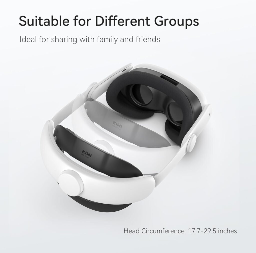 KIWI design Comfort Head Strap Compatible with Quest 3